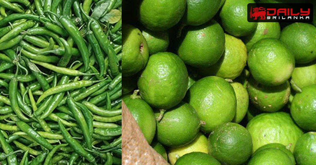 අමු මිරිස් සහ දෙහි කිලෝවක මිල රු.1000  ඉක්මවයි.