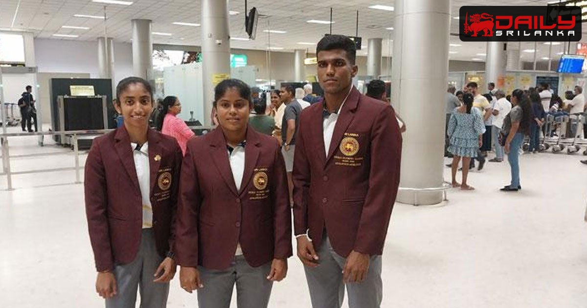 ශ්‍රී ලංකා මළළ ක්‍රීඩා කණ්ඩායම ඔලිම්පික් ක්‍රීඩා තරගාවලිය සදහා පිටත්ව යයි.