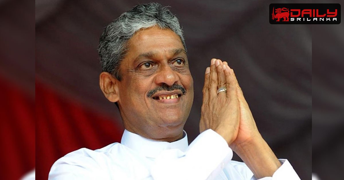 සරත් ෆොන්සේකා සමගි ජන බලවේගයේ සභාපති ධුරයෙන් ඉල්ලා අස් වෙයි.