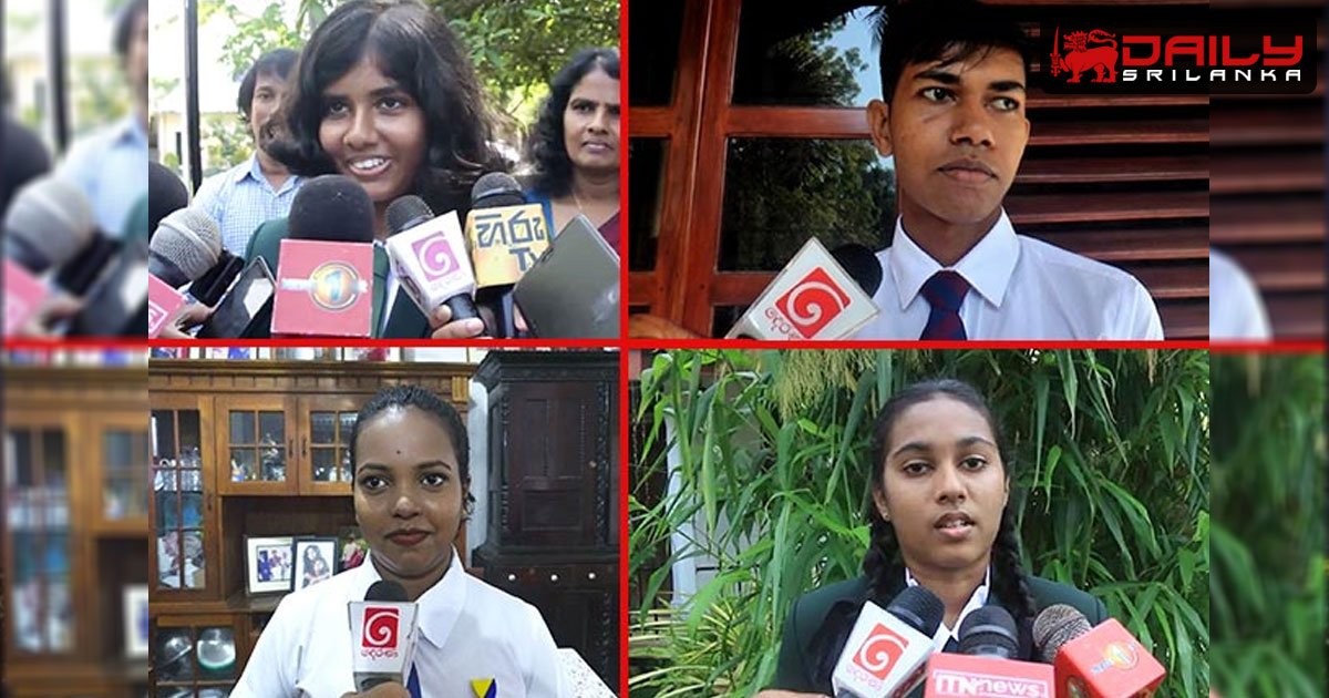 උසස් පෙළ ප්‍රතිඵලයේ විශිෂ්ටයින් මෙන්න