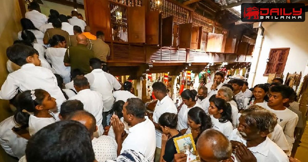 සිරි දළදා වන්දනාව පැවැත්වෙන කාලය පැයකින් දීර්ඝ කරයි