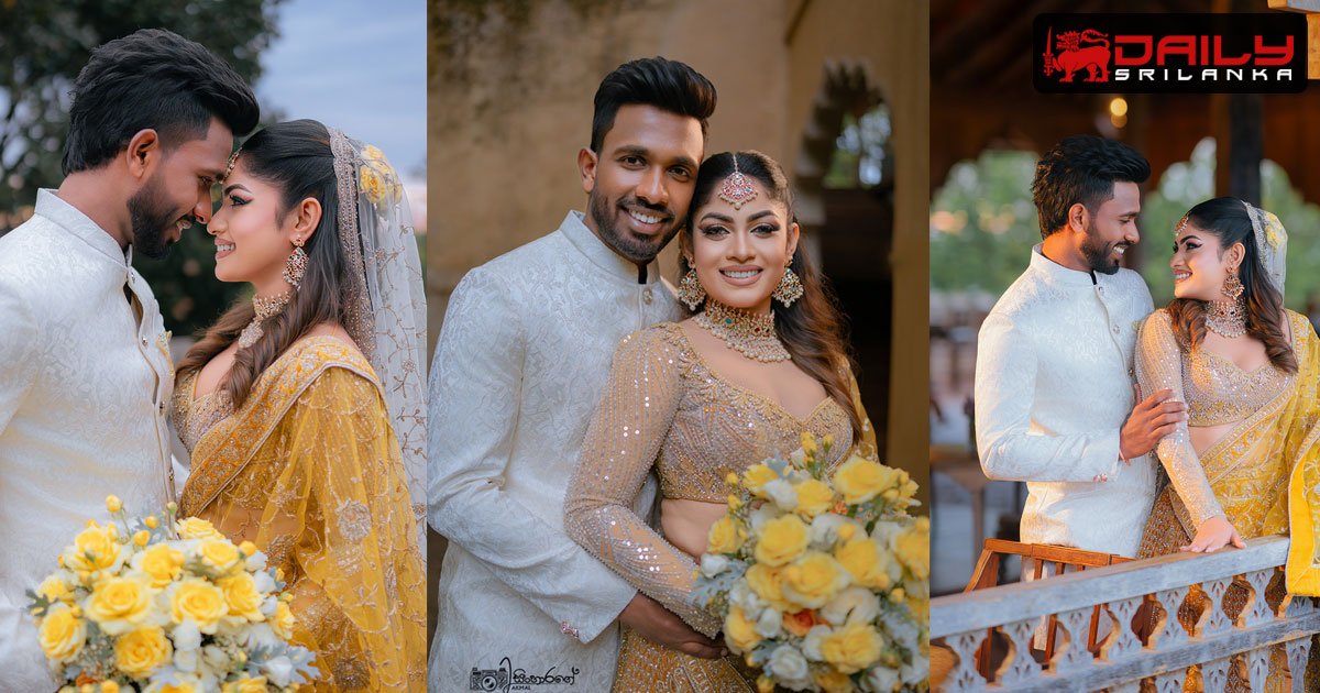 සුපිරි ක්‍රිකට් ක්‍රීඩක සහන් ආරච්චිගේ සහ බිරිදගේ Pre Shoot එක මෙන්න