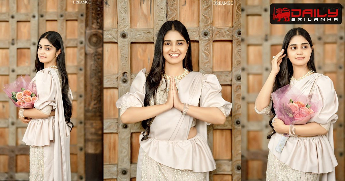 ඔසරි විලාසිතාවට හරි ලස්සනට පේන අහිංසක රුවැත්තිය – මිෂෙල් දිල්හාරා