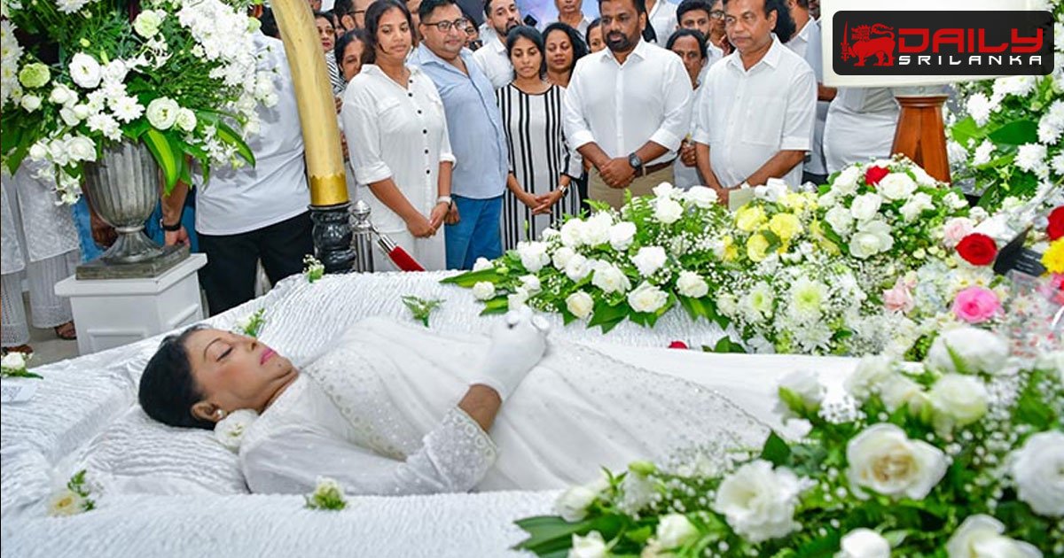 හෙළ සිනමාවේ නිළි රැජිනගේ අවසන් කටයුතු අද පස්වරුවේ