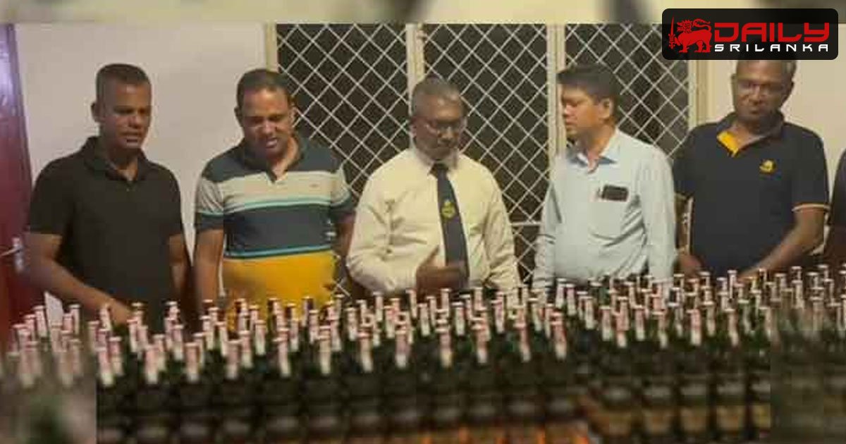 විදෙස් මත්පැන් තොගයක් සමග සැකකරුවකු අත්අඩංගුවට